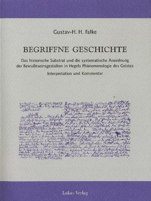 cover image of Begriffne Geschichte